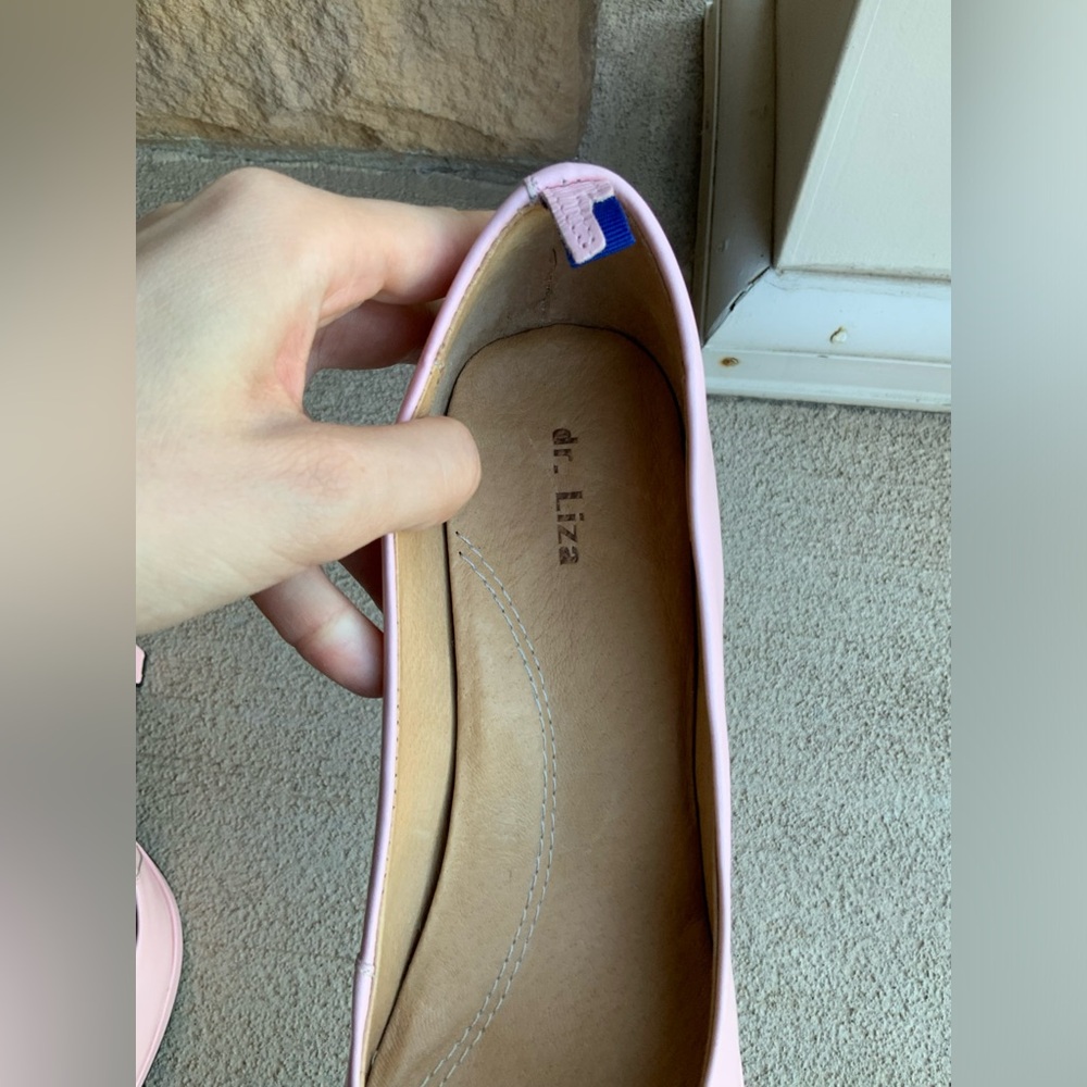 💗 DR LIZA Shirley Pink Pump Heels Orthopaedic Comfort Leather Size 9 like new - Picture 6 of 16